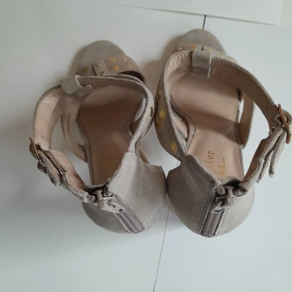 Nicole Miller Artelier Jagger Heel Sandal Size 8.5 M